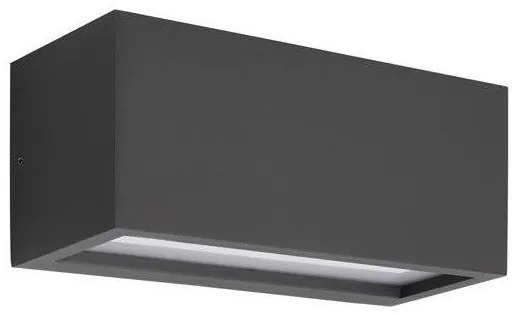 Απλίκα Φωτιστικό Τοίχου E27 11x25x11cm IP54 Amigo Eurolamp 145-20634 Ανθρακί