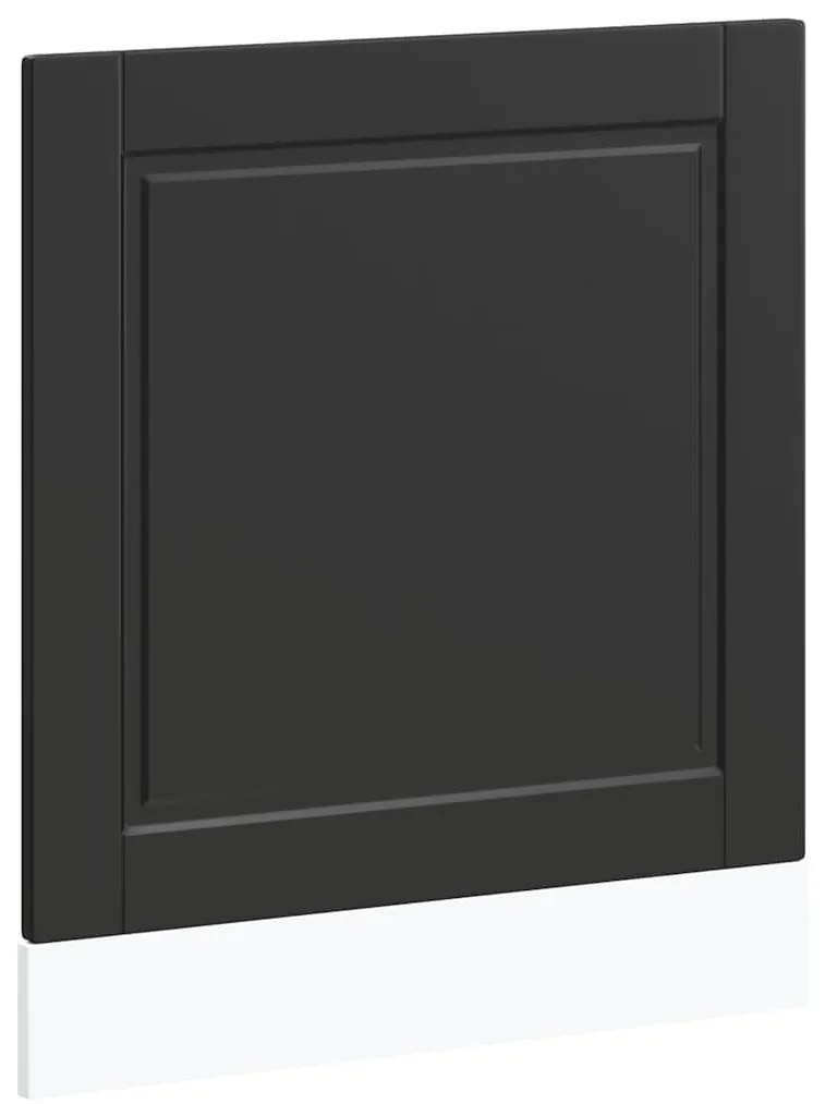 vidaXL Πίνακας πλυντηρίου πιάτων Porto Μαύρο 60x1,5x67 εκ. Επεξ. Ξύλο