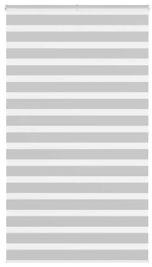 vidaXL Ζέβρα τυφλή Ανοιχτό Γκρι Πλάτος υφάσματος 125,9 εκ. Πολυεστέρας