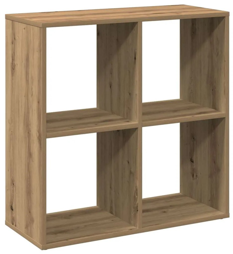 vidaXL Βιβλιοθήκη/Διαχωριστικό Χώρου Δρυς 69,5x29x69,5 εκ. Επεξ. Ξύλο