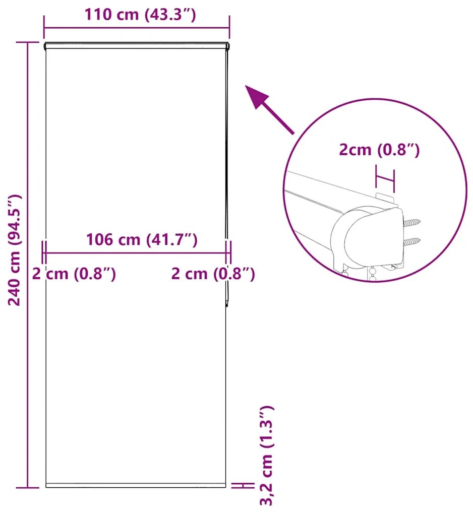 ΚΟΥΡΤΙΝΑ ΜΠΑΝΙΟΥ ΡΟΛΟ ΚΑΣΕΤΑ 110X240ΕΚ. ΠΛΑΤΟΣ ΥΦΑΣΜΑΤΟΣ 106ΕΚ. 4014980