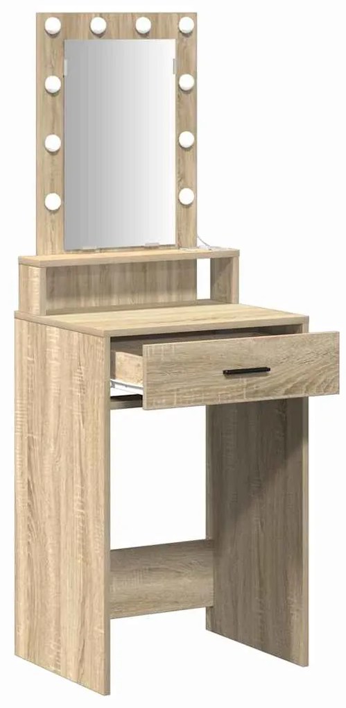 vidaXL Τραπέζι περιποίησης Καφέ 50 x 41 x 140 εκ. Επεξεργασμένο ξύλο