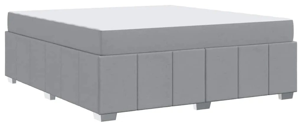 vidaXL Σκελετός Κρεβατιού Ανοιχτό γκρι 180 x 200 cm ύφασμα