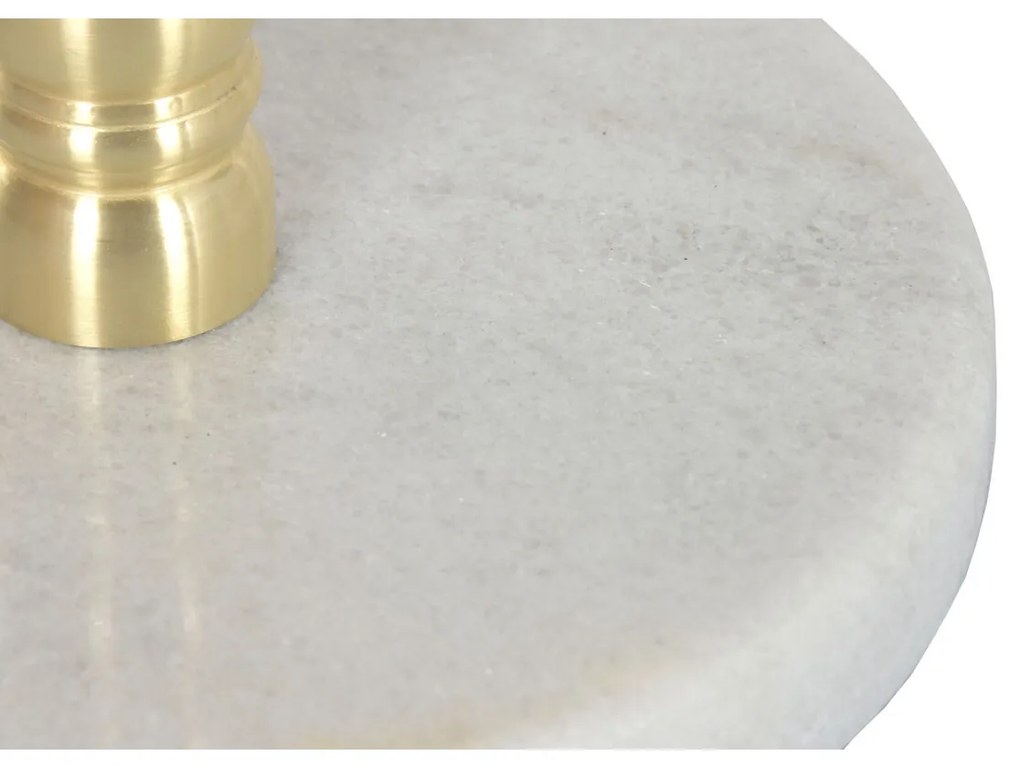 Βοηθητικό Τραπέζι Home ESPRIT Λευκό Χρυσό 41 x 41 x 53 cm