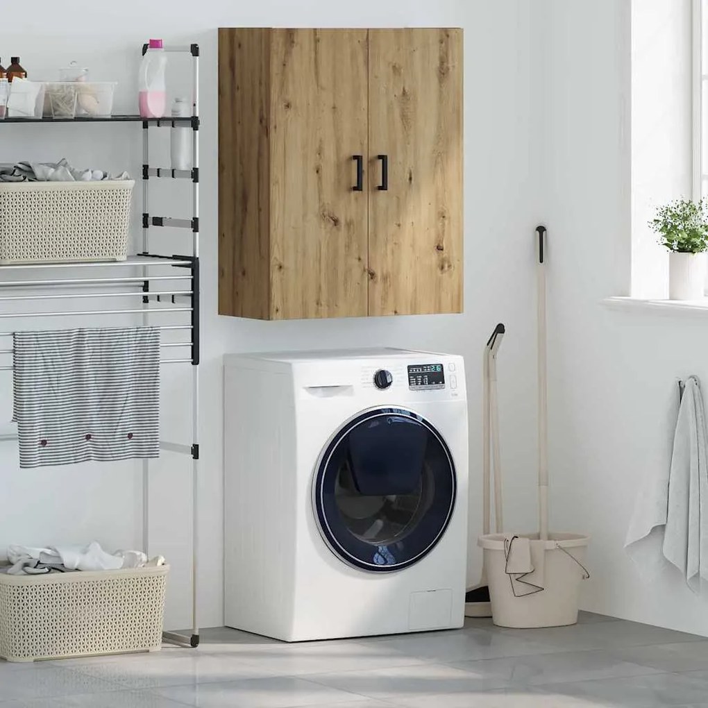 vidaXL Επιτοίχιο ντουλάπι Καφέ 69.5 x 34 x 90 εκ. Επεξεργασμένο ξύλο