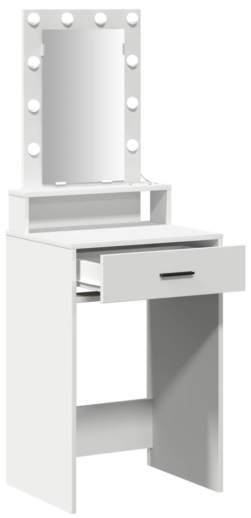 vidaXL Τραπέζι περιποίησης Λευκό 50 x 41 x 140 εκ. Επεξεργασμένο ξύλο