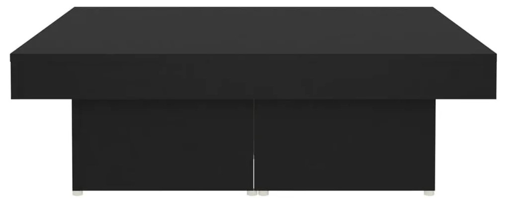Τραπεζάκι Σαλονιού Μαύρο 90 x 90 x 28 εκ. από Μοριοσανίδα - Μαύρο