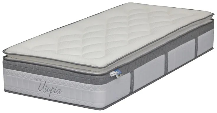 Στρώμα Utopia pakoworld pocket spring με ανώστρωμα 30-32cm 90x190εκ