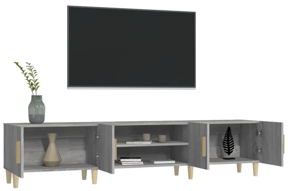 vidaXL Έπιπλο Τηλεόρασης Γκρι Sonoma 180x31,5x40 εκ. από Επεξεργ. Ξύλο