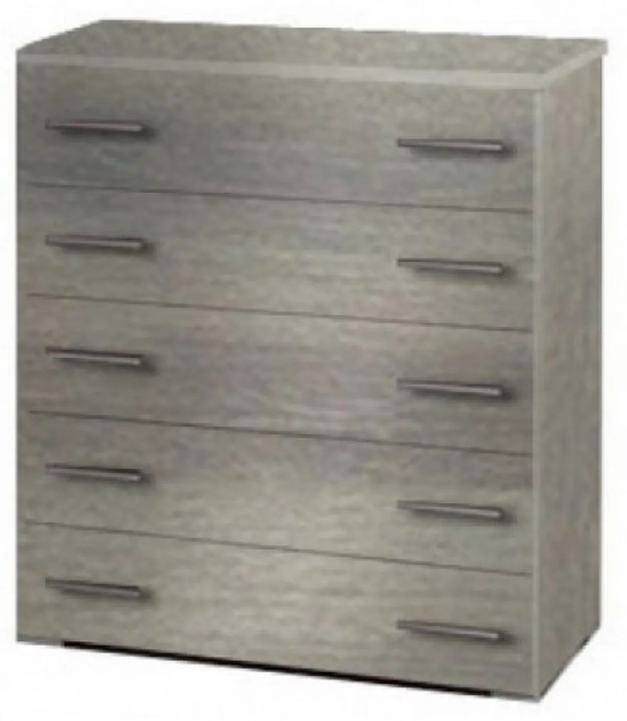Intrahome Συρταριέρα με 5 συρτάρια σε χρώμα σταχτί 80x45x90 Intrahomesa-00652626