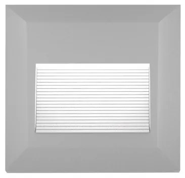 Απλίκα Φωτιστικό Τοίχου LED 3W IP65 12,3cm HER-06 Heronia Lighting-42-0010-Γκρι 42-0010