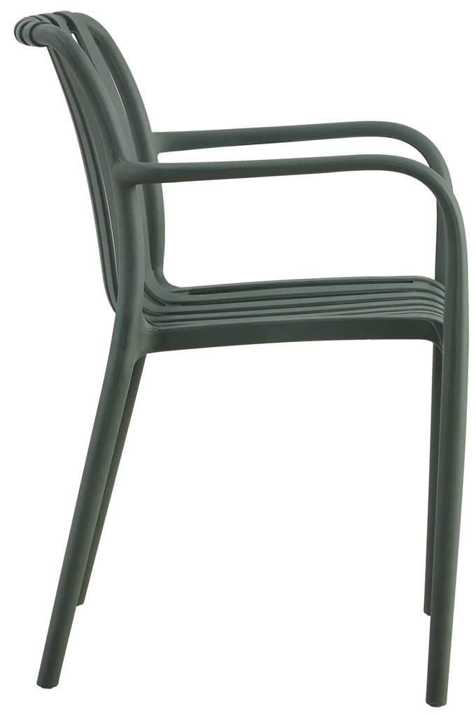 Καρέκλα - Πολυθρόνα TIPPY C5940.07 Dark Olive Πολυπροπυλενίου 55x55x81Υεκ. 55x55x81 εκ.