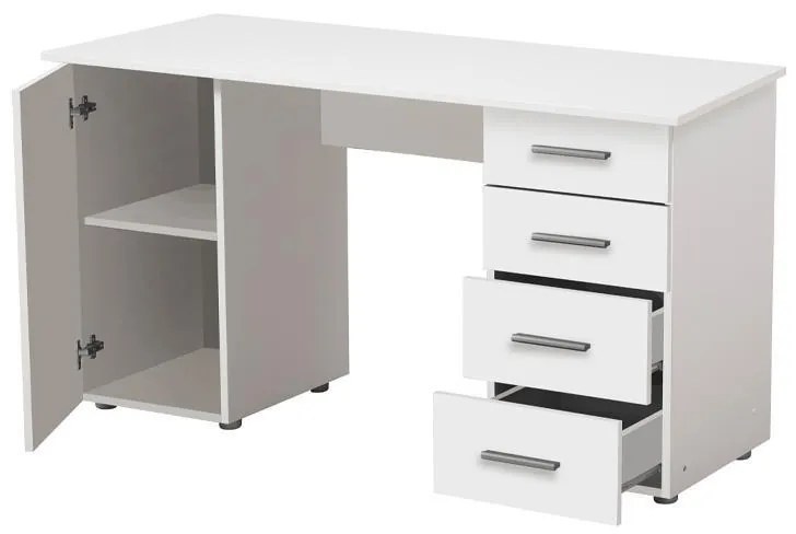 Γραφείο LIBER Λευκό 135x50x75,5 εκ. 135x50x75.5 εκ.