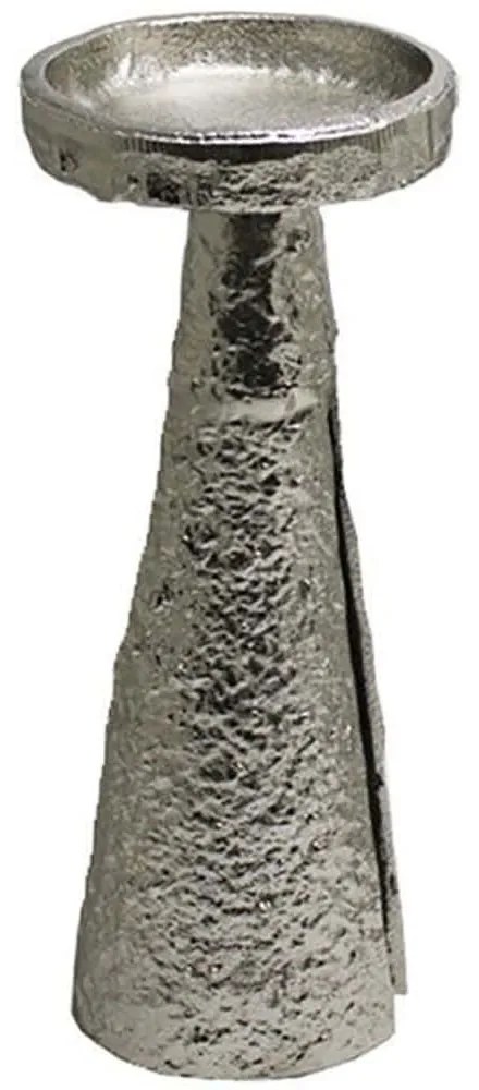 Κηροπήγιο Arco 027958 11x11x26cm Silver Αλουμίνιο