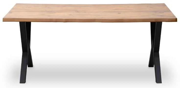 Τραπέζι Walter Megapap Mdf - μεταλλικό χρώμα ακακίας 160x80x75εκ.