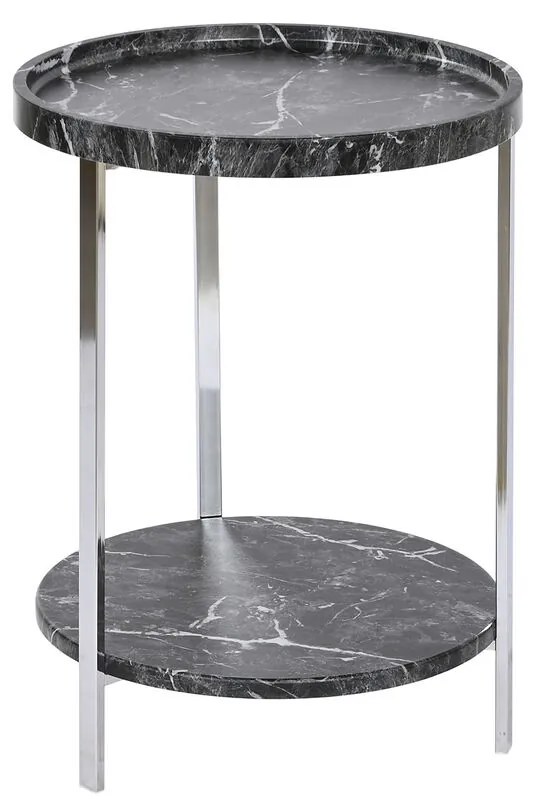 Βοηθητικό Τραπέζι DKD Home Decor Μαύρο Ξύλο MDF 40 x 40 x 53 cm