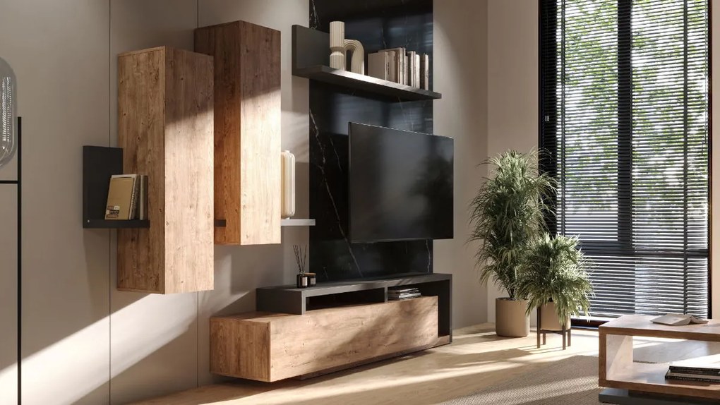 Βιτρίνα Bron-Φυσικό - Ανθρακί