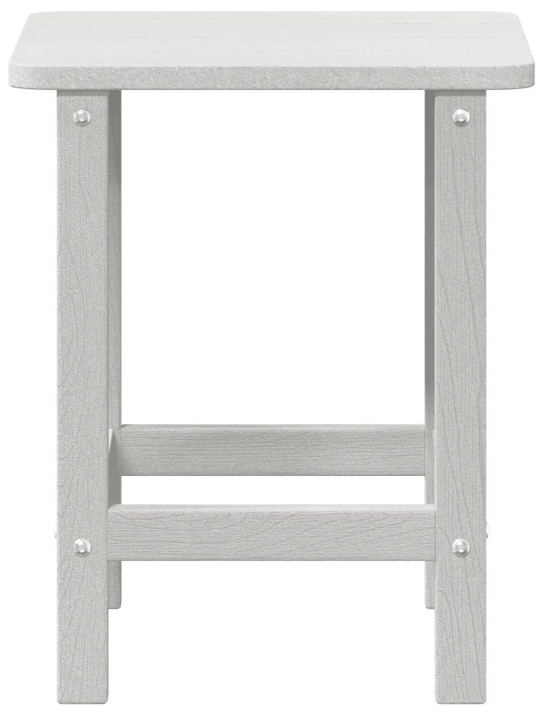 vidaXL Τραπέζι Adirondack Λευκό 38x38x45 εκ. HDPE
