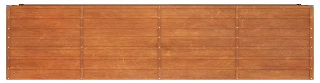 vidaXL Ζαρντινιέρα Σκουριασμένο 320x80x77 εκ. Ατσάλι Σκληρυθέν Αέρα