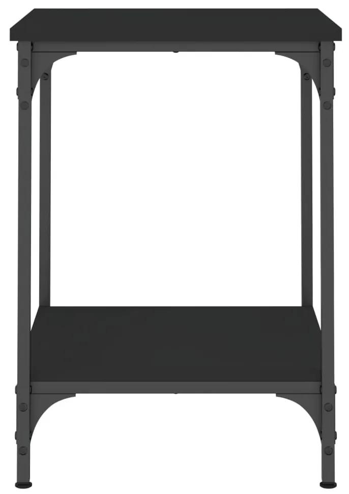 vidaXL Τραπεζάκι Σαλονιού Μαύρο 40 x 40 x 55 εκ. Επεξεργασμένο Ξύλο