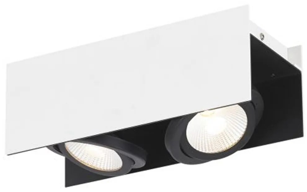 Φωτιστικό Οροφής-Σποτ 39316 Vidago Led/2 White-Black Eglo Metal,Aluminum