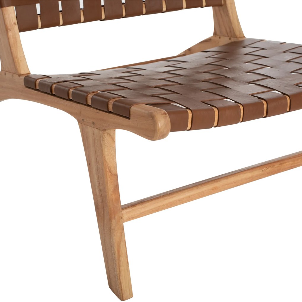 Καρέκλα Felipe από Μασίφ Ξύλο Teak Φυσικό 65x82x88 Υ Εκ.