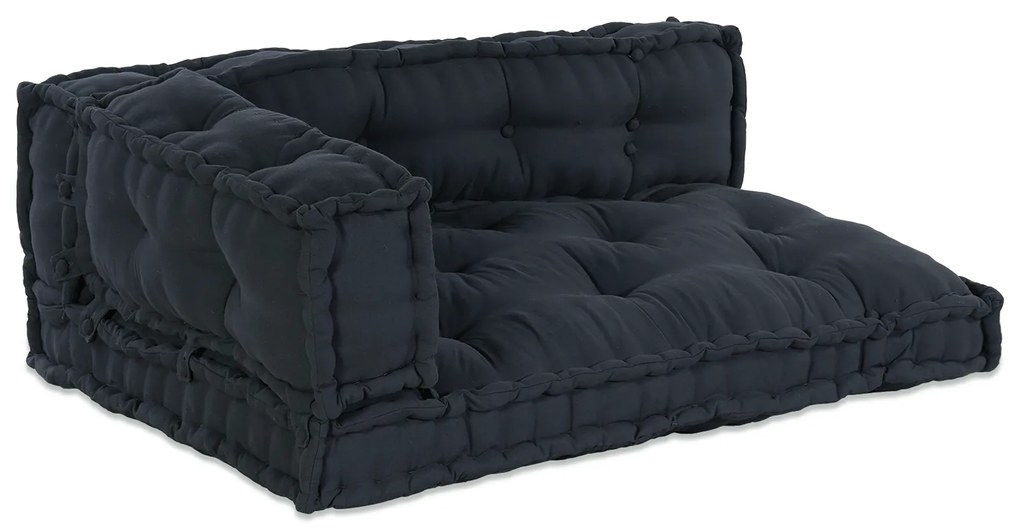 vidaXL Μαξιλάρι Σαλονιού Παλέτας 3 pcs Ανθρακί Large Βαμβάκι