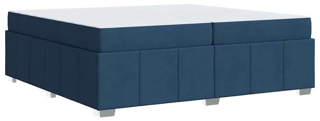 vidaXL Σκελετός Κρεβατιού Άλλο Μπλε 200 x 200 cm ύφασμα
