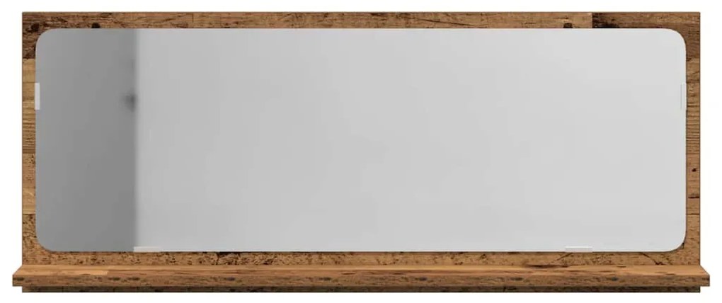 vidaXL Ράφι Καθρέφτη Παλιό Ξύλο 90 x 10.5 x 37 cm Επεξεργασμένο ξύλο