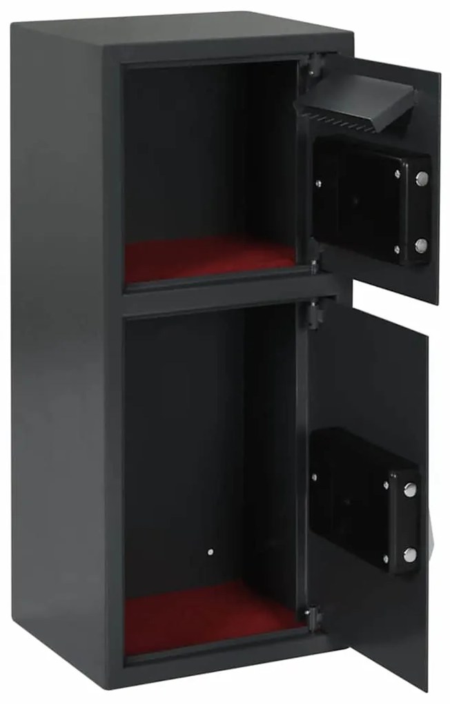 vidaXL Ψηφιακό Ασφαλές Σκούρο γκρι 35 x 31 x 80 εκ. Ατσάλι