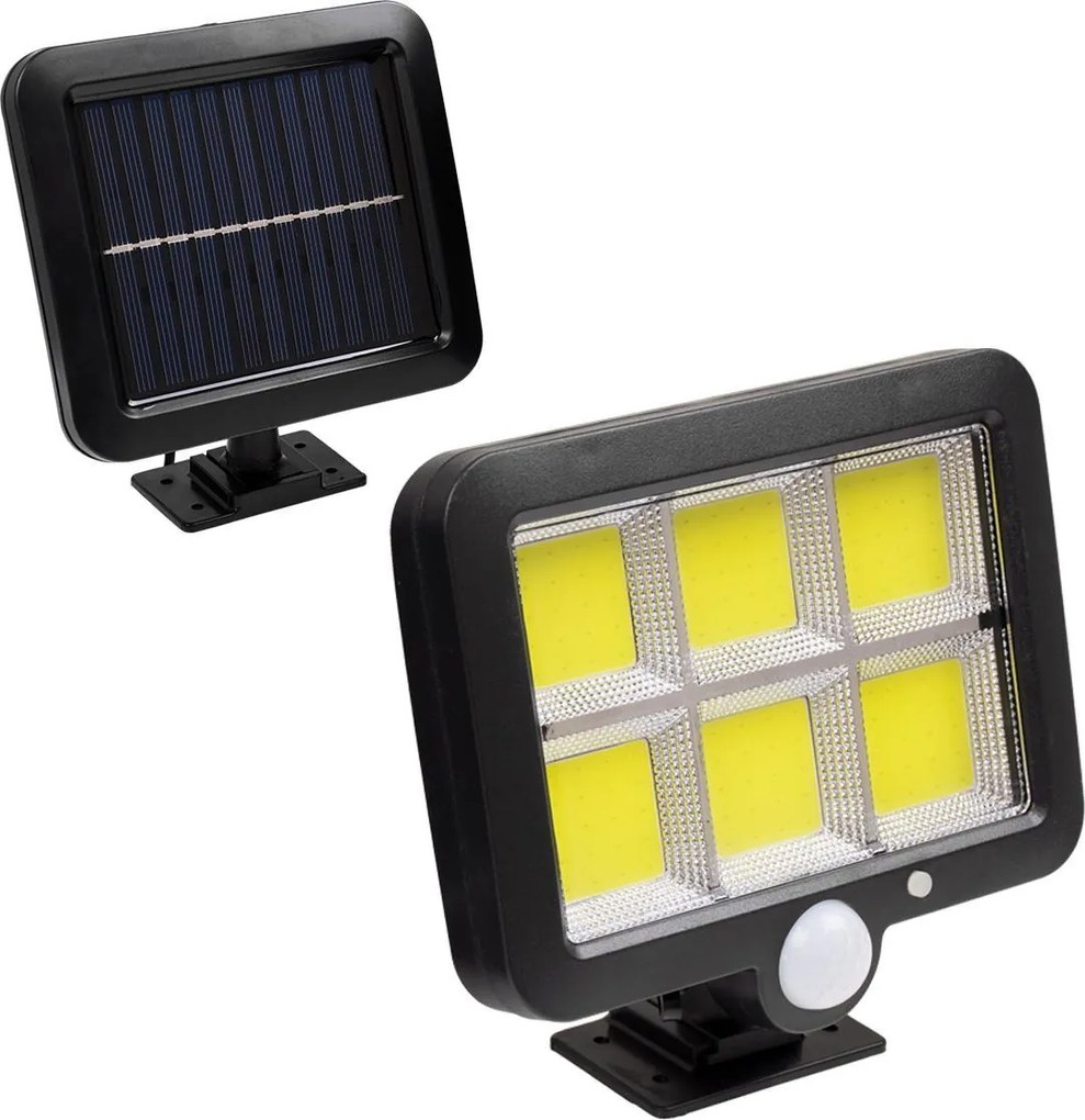 Στεγανός Ηλιακός Προβολέας LED 35W Ψυχρό Λευκό 6000K με Αισθητήρα Κίνησης και Φωτοκύτταρο IP65