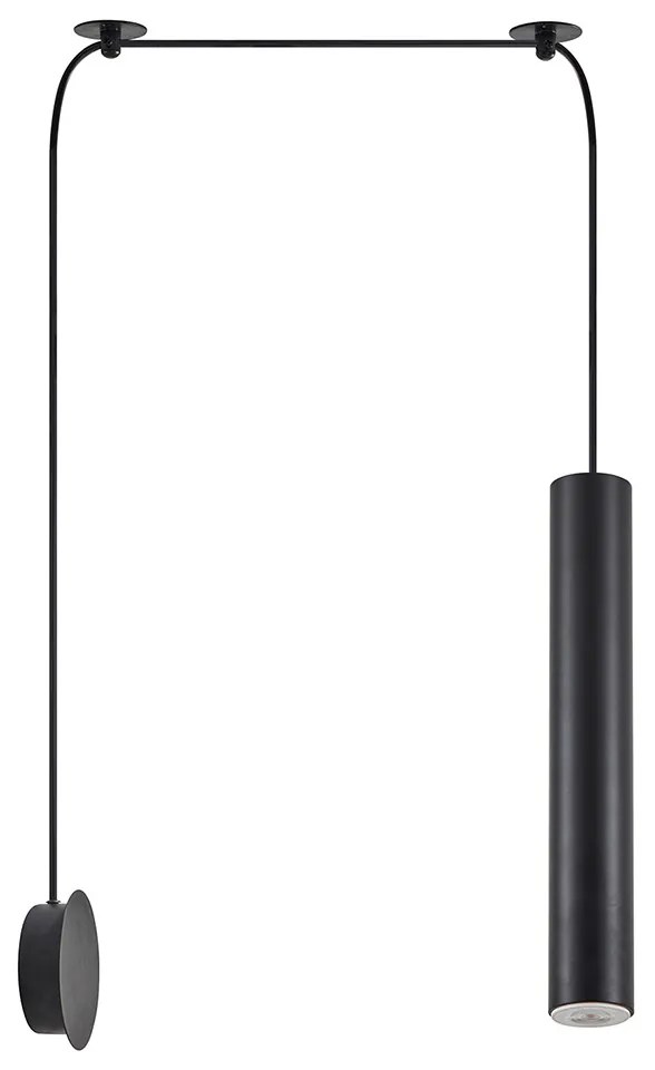 Απλίκα Τοίχου Homelighting Adept Tube 77-8903 Black