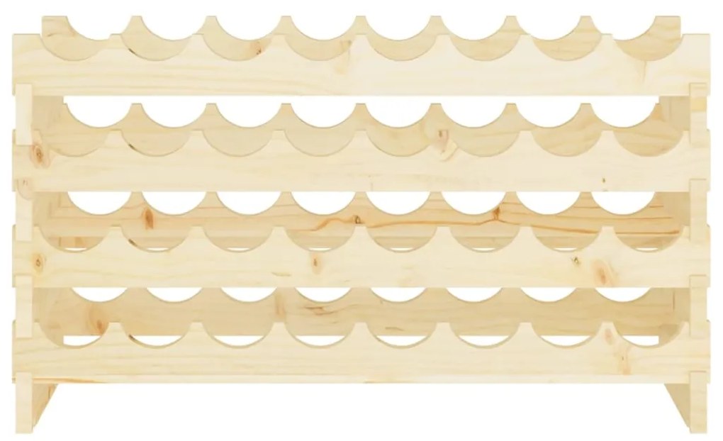vidaXL Ραφιέρα Κρασιών 83 x 29 x 46 εκ. από Μασίφ Ξύλο Πεύκου