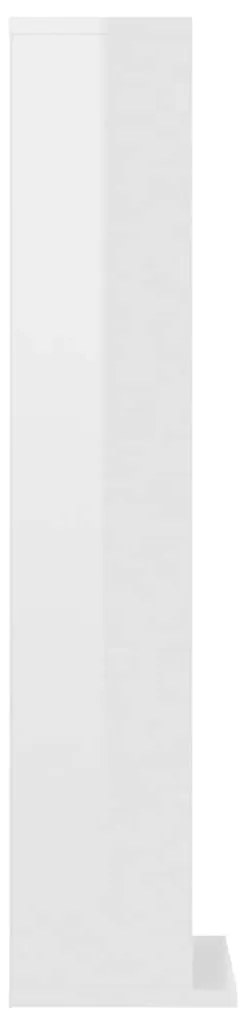 vidaXL Έπιπλο για CD Γυαλιστερό Λευκό 21x20x88 εκ. Επεξεργασμένο Ξύλο