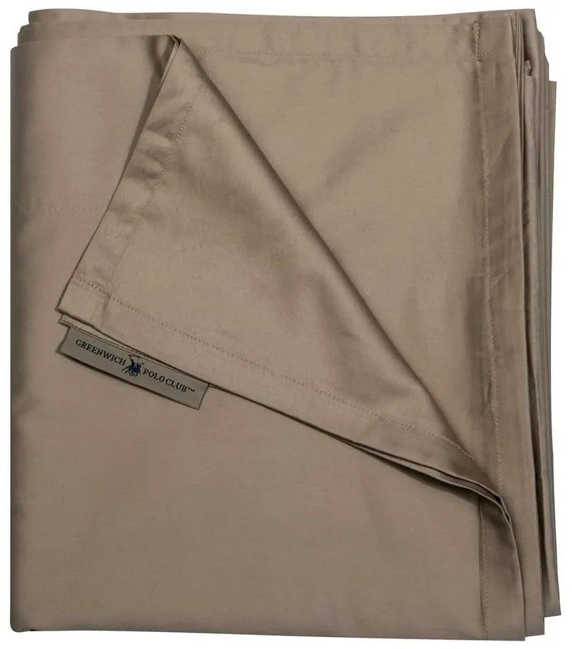 Σεντόνι 2258 Taupe Greenwich Polo Club King Size 270x280cm 100% Cotton Satin