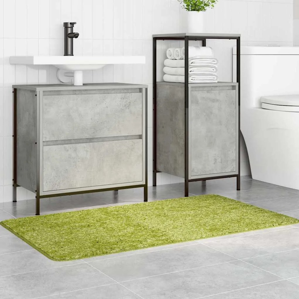 vidaXL Πατάκι μπάνιου Πράσινο 70 x 120 cm Πολυπροπυλένιο