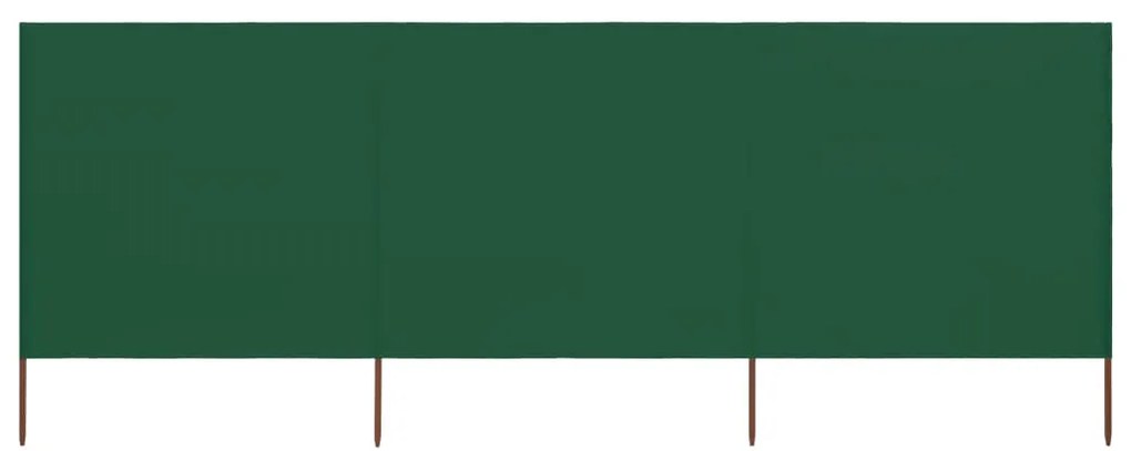 Προστατευτικό Αέρα με 3 Πάνελ Πράσινο 400 x 160 εκ. Υφασμάτινο