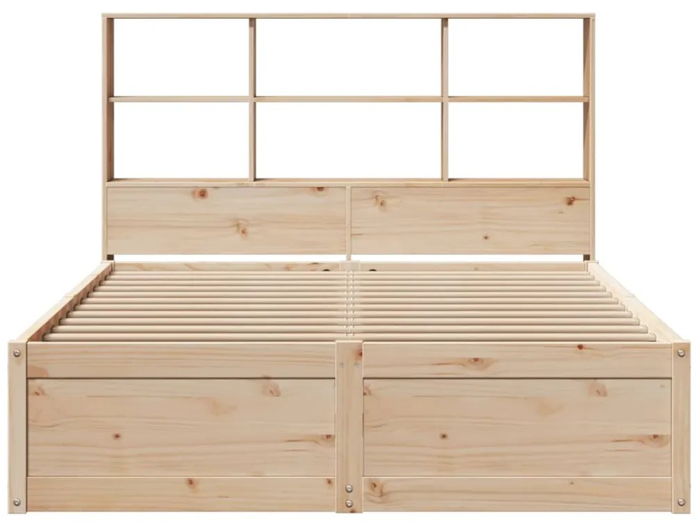 vidaXL Σκελετός Κρεβατιού Χωρίς Στρώμα 150x200 εκ Μασίφ Ξύλο Πεύκου