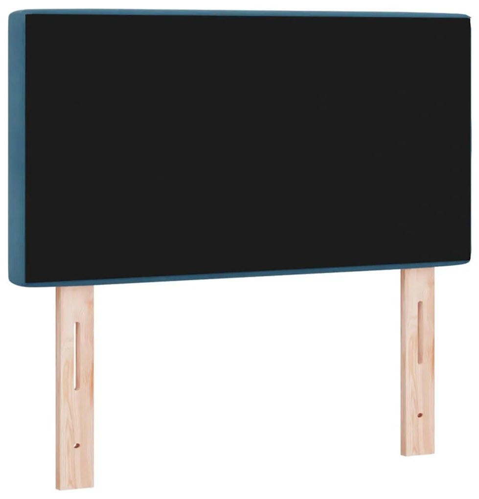 vidaXL LED κεφαλάρι με φώτα λωρίδας LED Σκούρο Μπλε 80 cm Πολυεστέρας