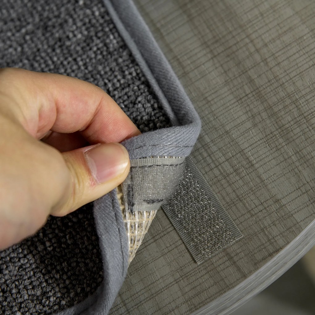 PawHut Ορθοστάτης για γάτες με αιώρα, με ελατήριο οροφής, ύψος οροφής, 40 εκ. x 40 εκ. x 250 εκ., Γκρι + Κρεμ