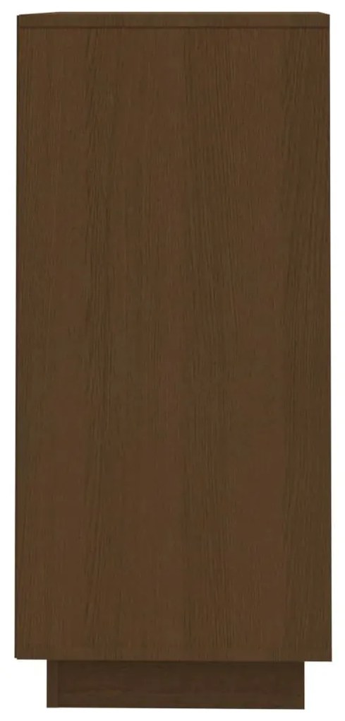 Συρταριέρα Καφέ Μελί 60 x 34 x 75 εκ. από Μασίφ Ξύλο Πεύκου - Καφέ