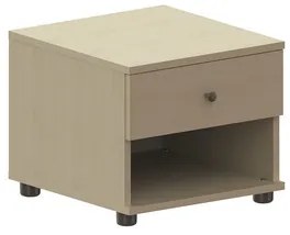 ALFA SET  Κομοδίνο Ξύλινο με Συρτάρι 45x39x48cm Alfa Set Panion BEST-304801