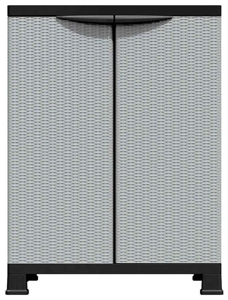 vidaXL Πλαστικό Ντουλάπι 68 x 39 x 92 εκ. με Σχεδιασμό σε Στυλ Ρατάν