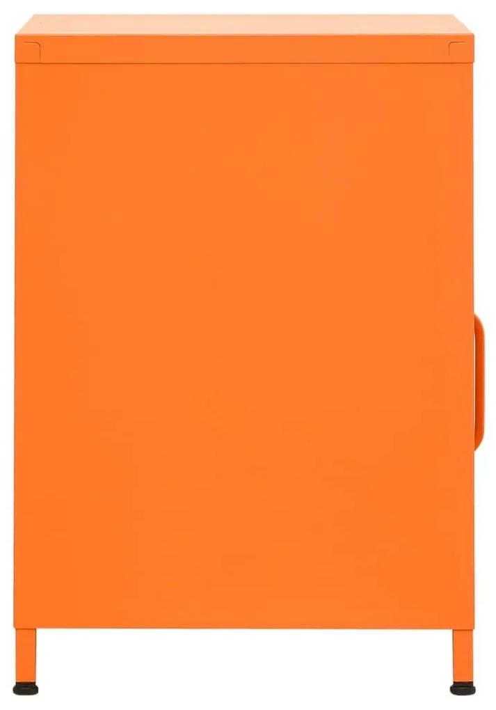 Κομοδίνο Πορτοκαλί 35 x 35 x 51 εκ. από Ατσάλι - Πορτοκαλί