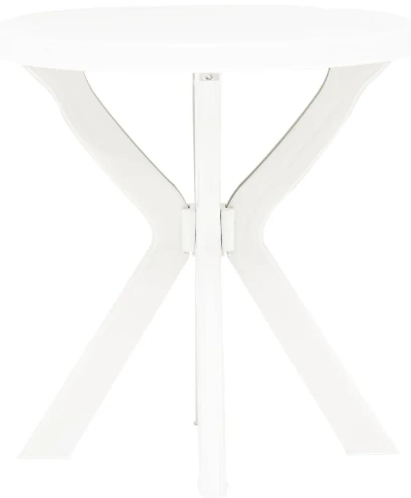 Τραπέζι Bistro Λευκό Ø70 εκ. Πλαστικό - Λευκό
