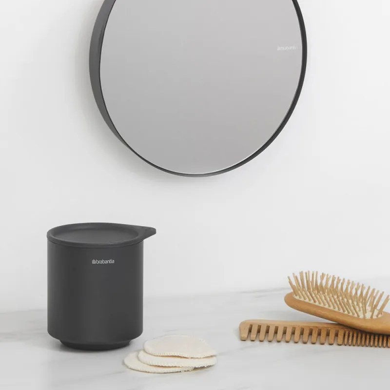 Καθρέφτης τοίχου Brabantia MindSet Mineral 1005690, 5x μεγέθυνση, Μαγνητική βάση, Ανθεκτικό στη διάβρωση, Ορυκτή επίστρωση, Γκρι