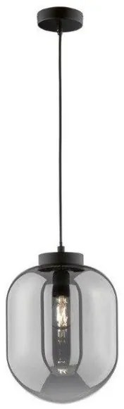 Κρεμαστό Φωτιστικό Οροφής Μαύρο Regi 60710 Fischer Honsel-60710-Φιμέ/Smoke 60710
