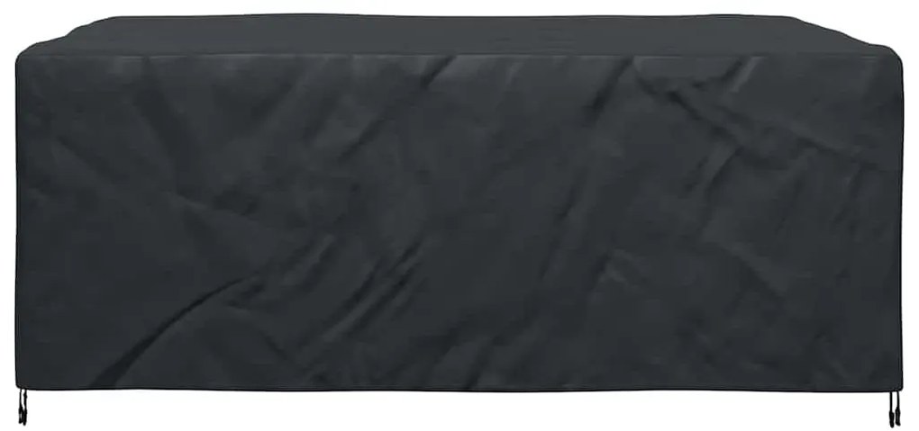 vidaXL Κάλυμμα επίπλων Μονόχρωμο Μαύρο 220 x 190 x 85 εκ. 600D