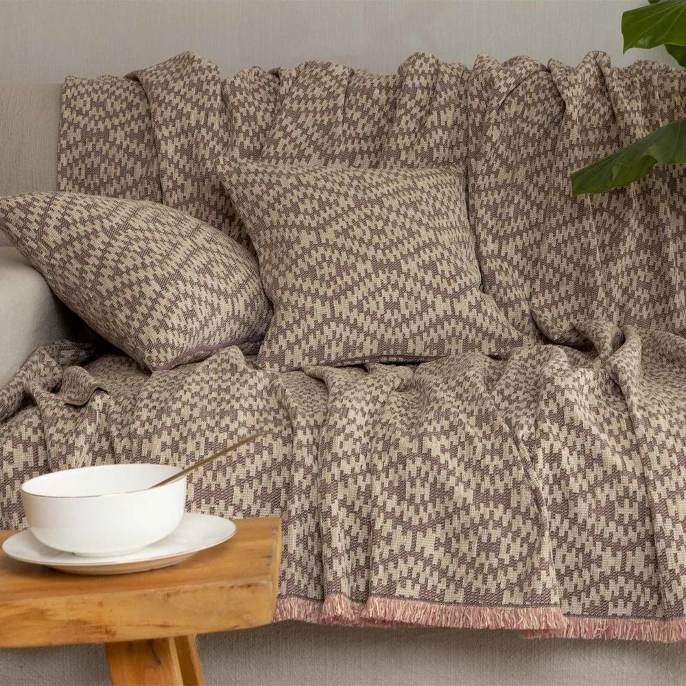 Ριχτάρι Akritas Apple-Beige Aslanis Home Τριθέσιο 180x300cm Βαμβάκι-Polycotton