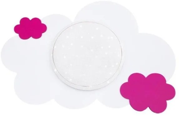 Παιδικό Φωτιστικό Τοίχου LED Σύννεφο Ροζ Cloud Starlight 137741 Elobra-137741-Ροζ 137741